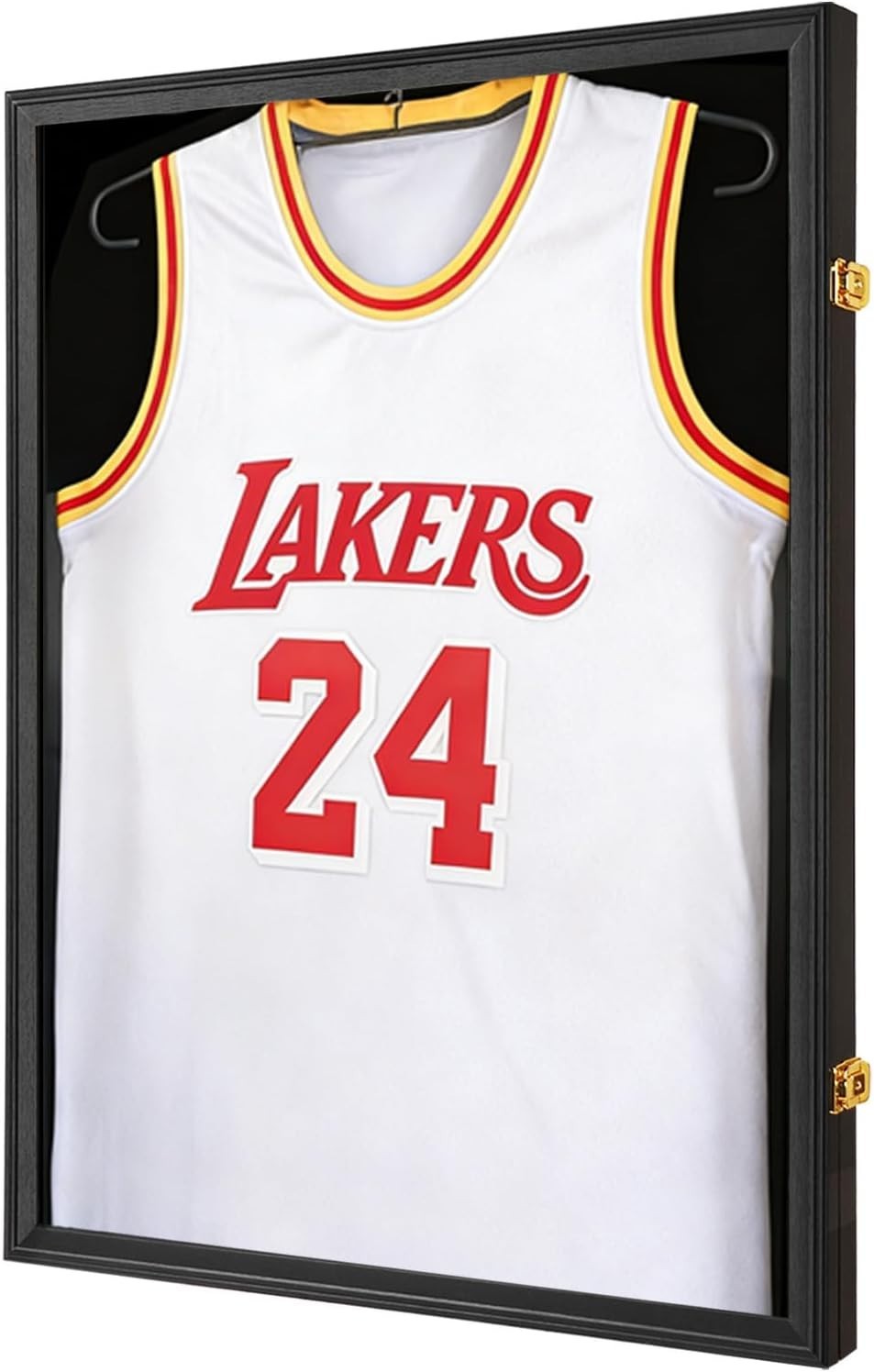 Jersey Frame Display Case for Wall, Large Lockable T-Shirt Shadow Box with Clear