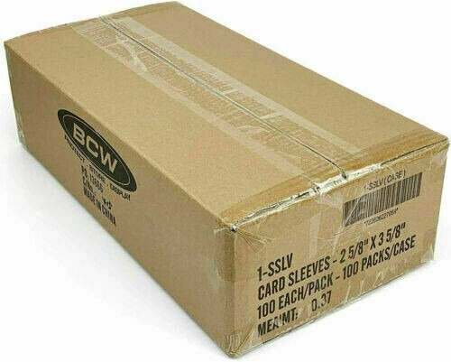 1 Sealed Case BCW Standard Trading Card Soft Sleeves 10,000 Sleeves Free Ship!