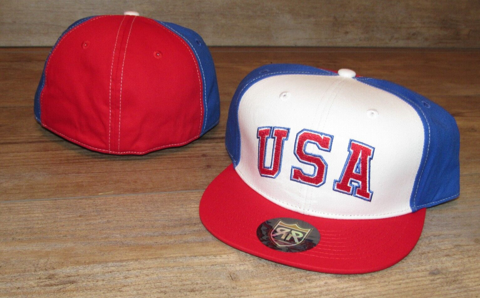 Team USA 1984 Olympic Baseball Royal Retros Fitted Hat Cap Men’s Size 7 7/8
