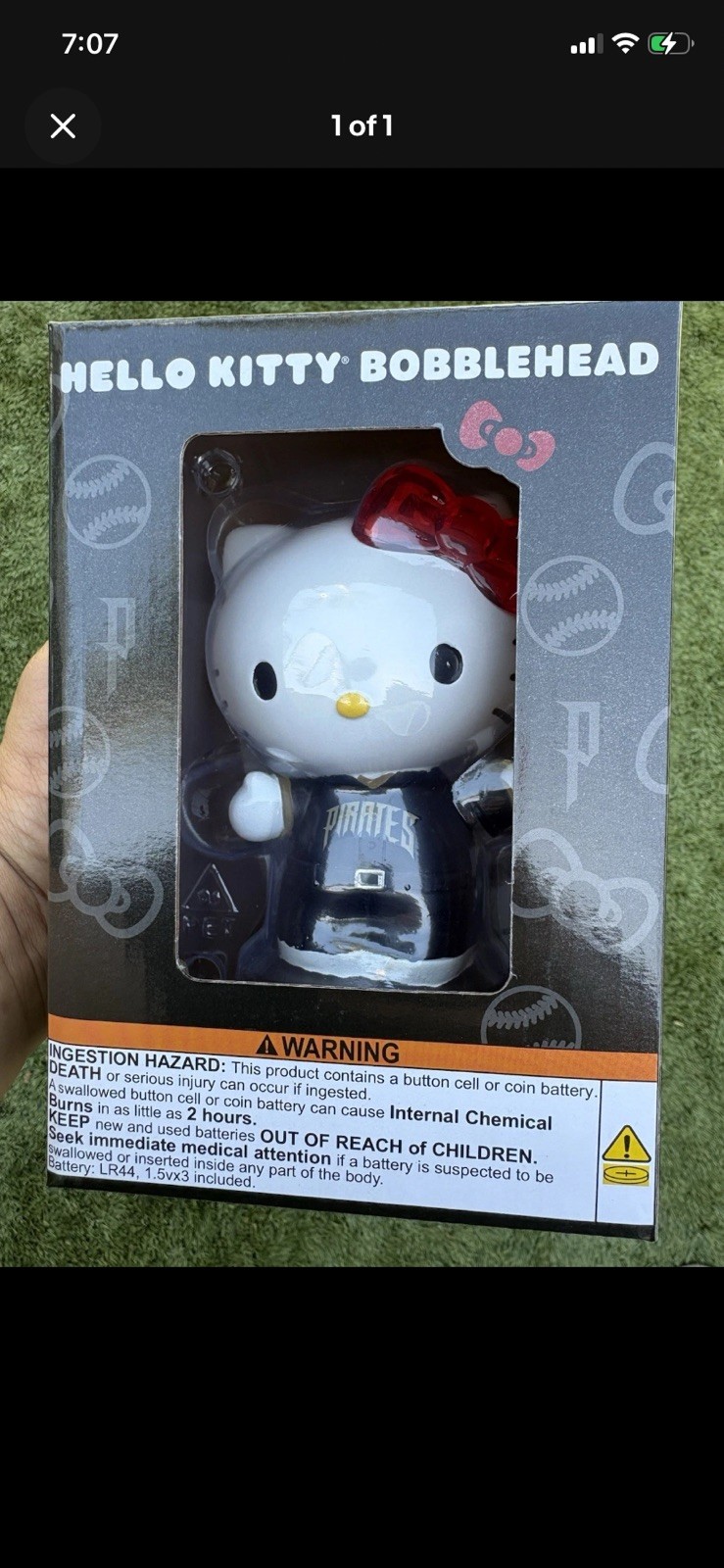 Pittsburgh Pirates Hello Kitty Bobblehead 6/9/26 – New in Box MLB SGA
