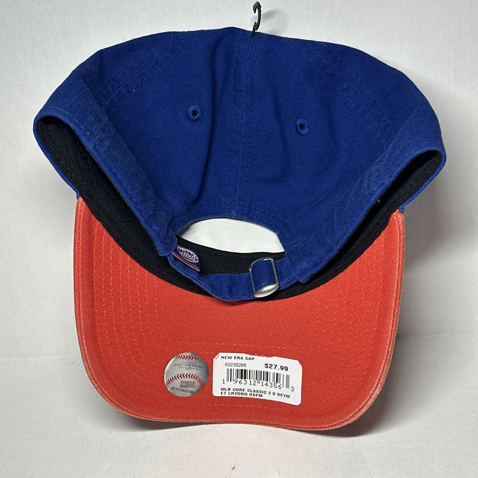 New York Mets New Era Two-Tone 9TWENTY Royal/Orange Hat Adjustable NWT