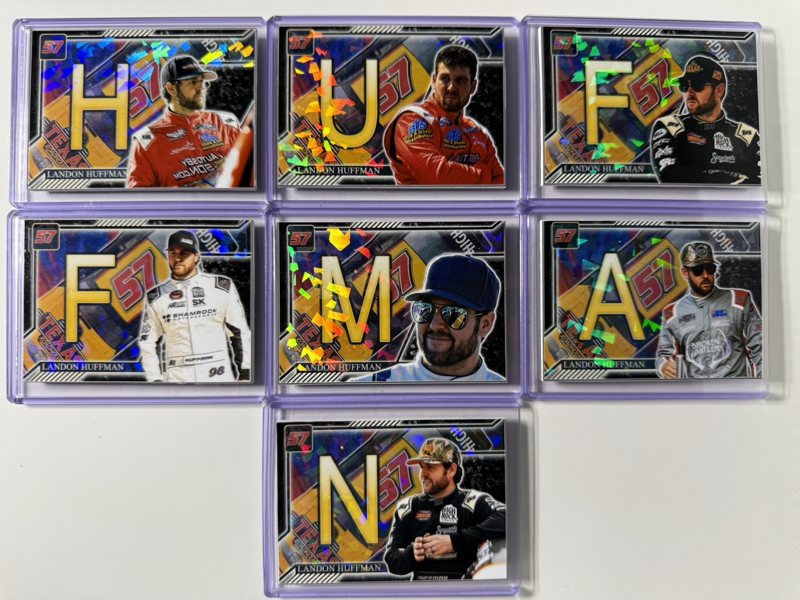 Landon Huffman Last Name Letter Custom Made Set “spellbound” 138pt