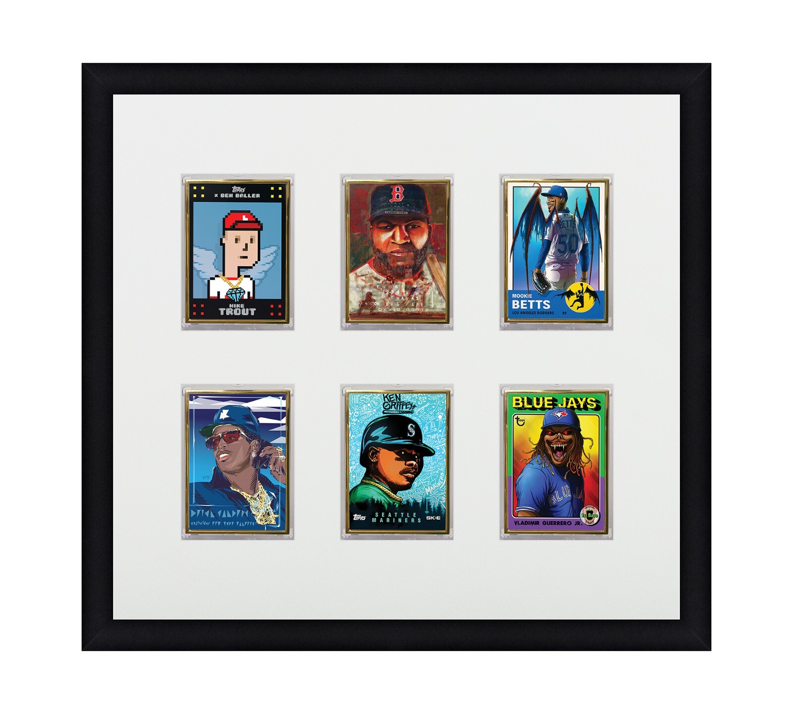 Card Frame For Magnetic Holders Holds (6) Ultra Pro 1 One Touch/BCW +UV Option
