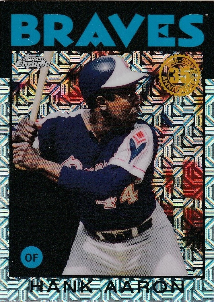 2021 Topps #86BC7 Hank Aaron Silver Pack Refractor – Atlanta Braves