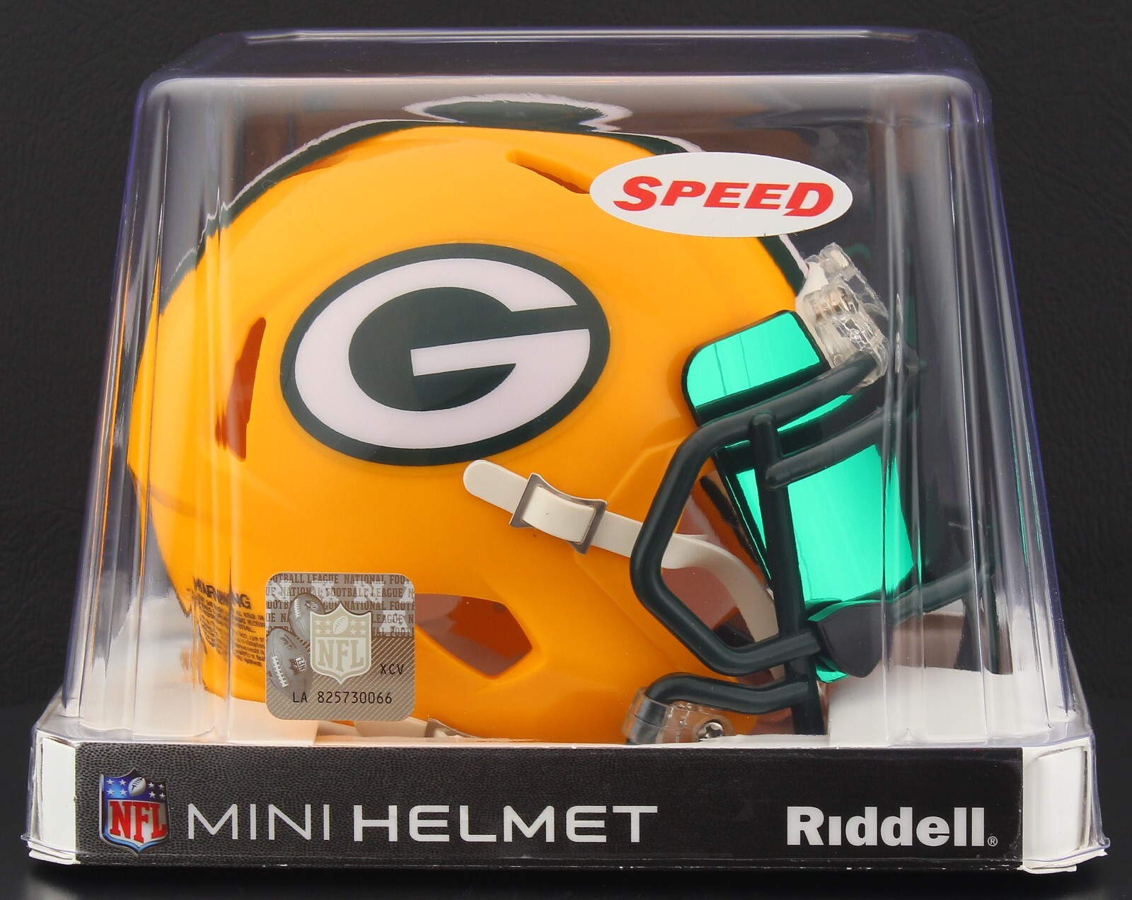 GREEN BAY PACKERS NFL Riddell SPEED Mini Football Helmet w/ EYE SHIELD VISOR