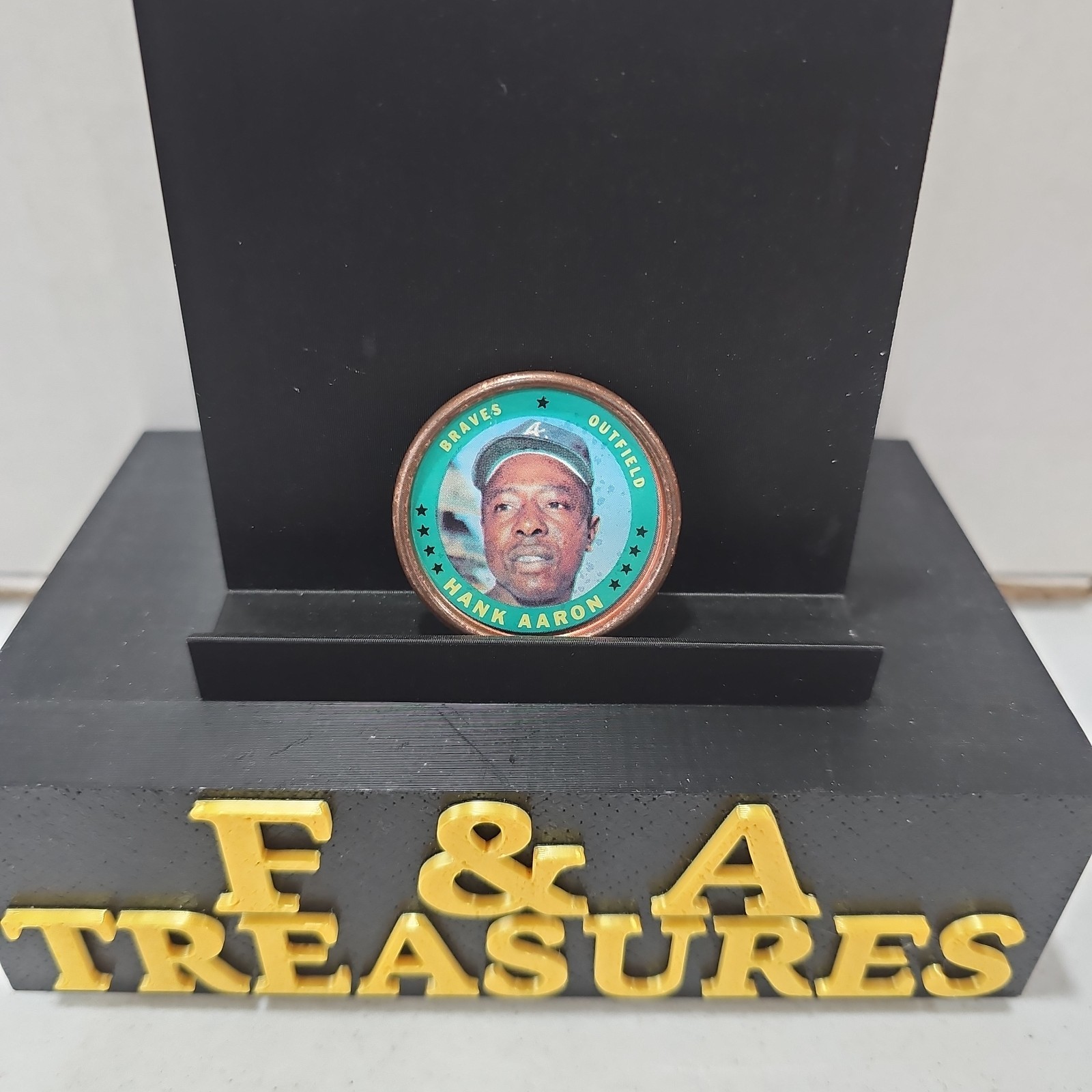 1971 Topps Coin Hank Aaron #137 Atlanta Braves