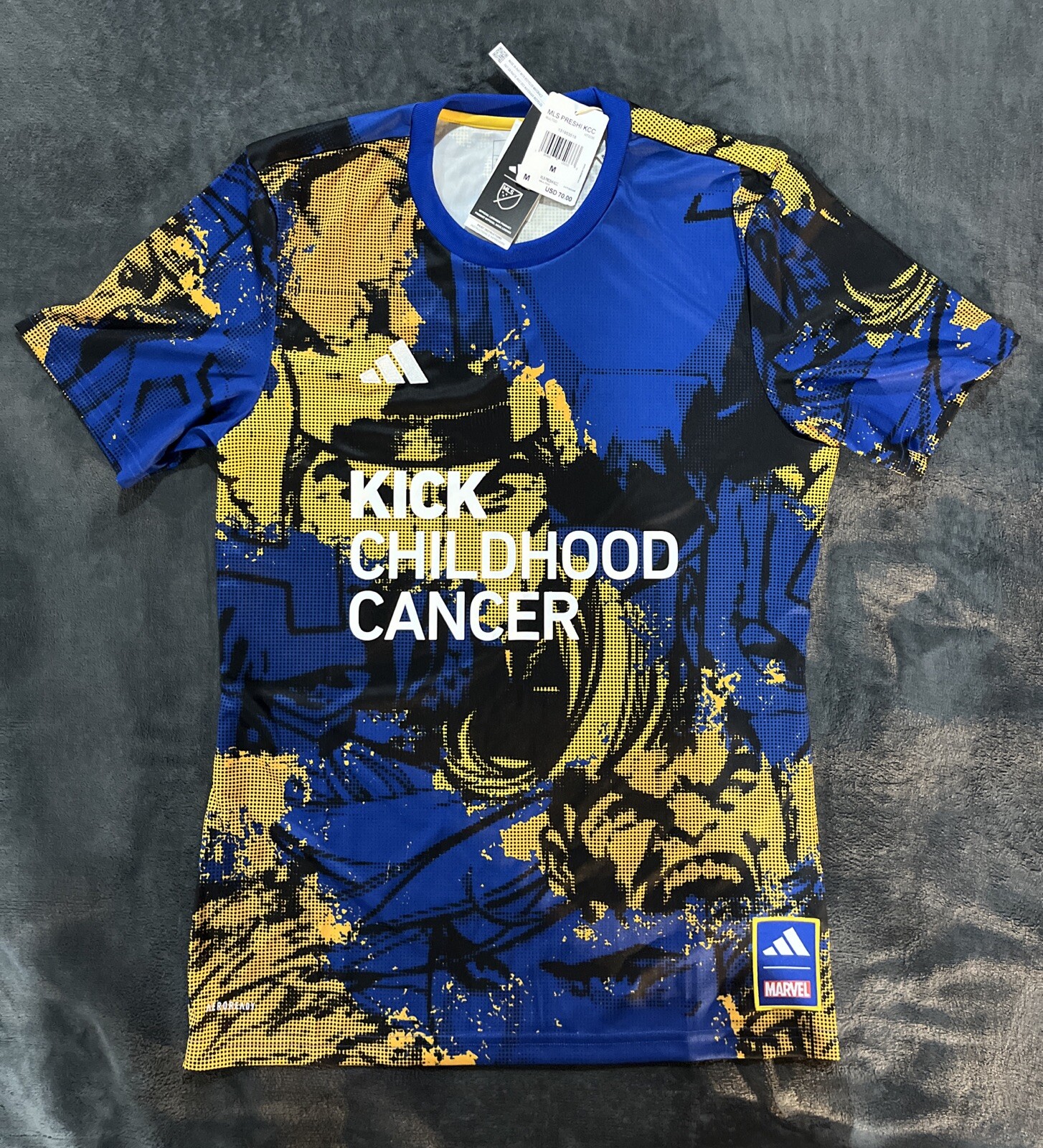 Adidas X Marvel, Kick Childhood Cancer, Size:Medium, Brand New