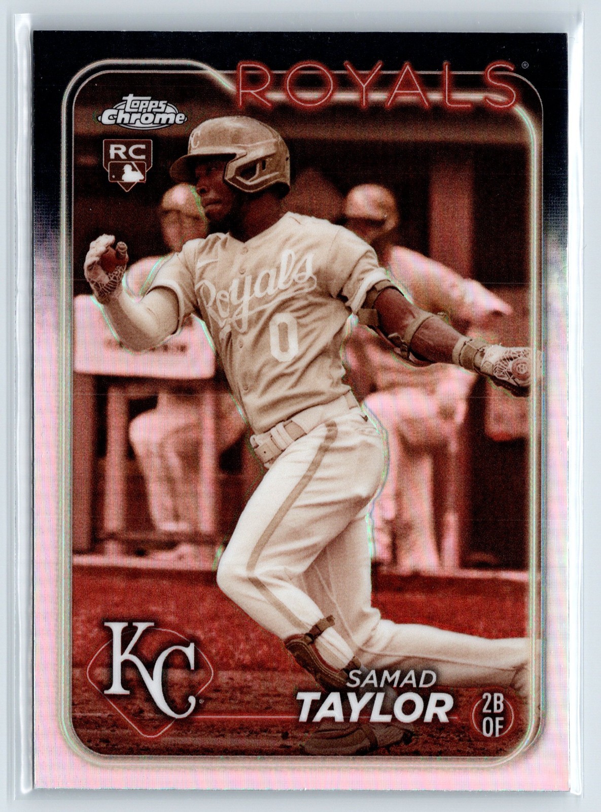 2024 Topps Chrome – Samad Taylor #243 Sepia Refractor (RC) KC Royals