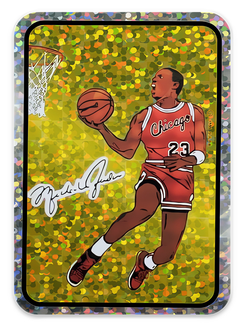 Michael Jordan Vending Machine RC Sticker Sparkle Foil Prizm Rookie Bulls