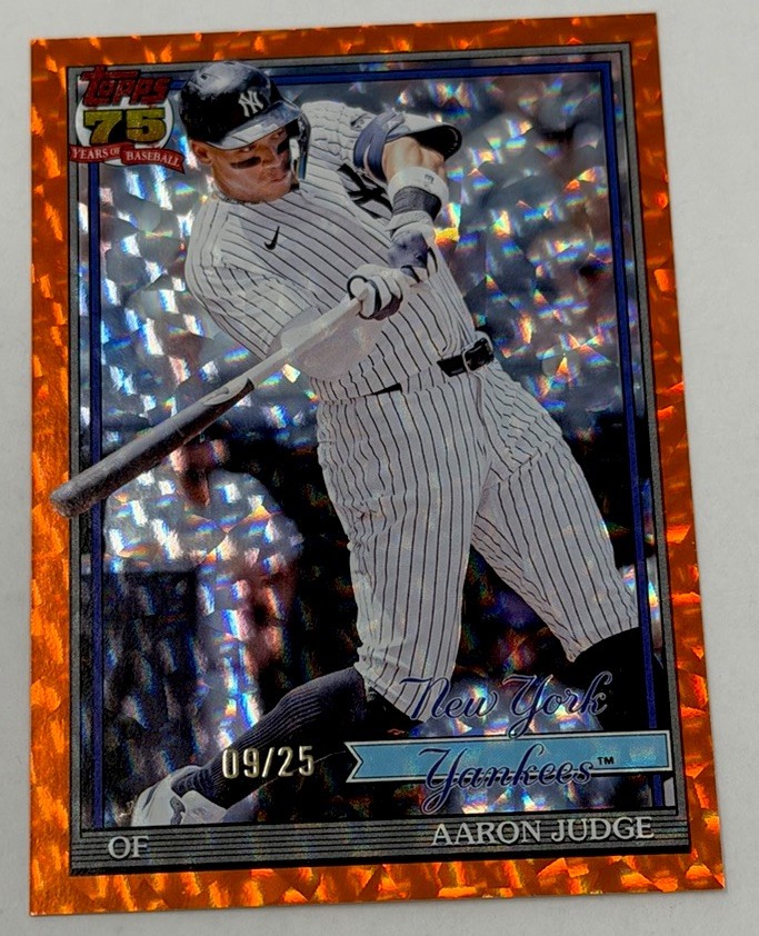 2026 Topps Series 1 Aaron Judge Orange /25 1991 Anniversary Yankees SSP T91-34