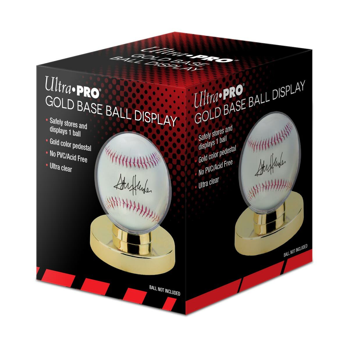 Ultra Pro Gold Pedestal Baseball Display Case – Globe Style Enclosure