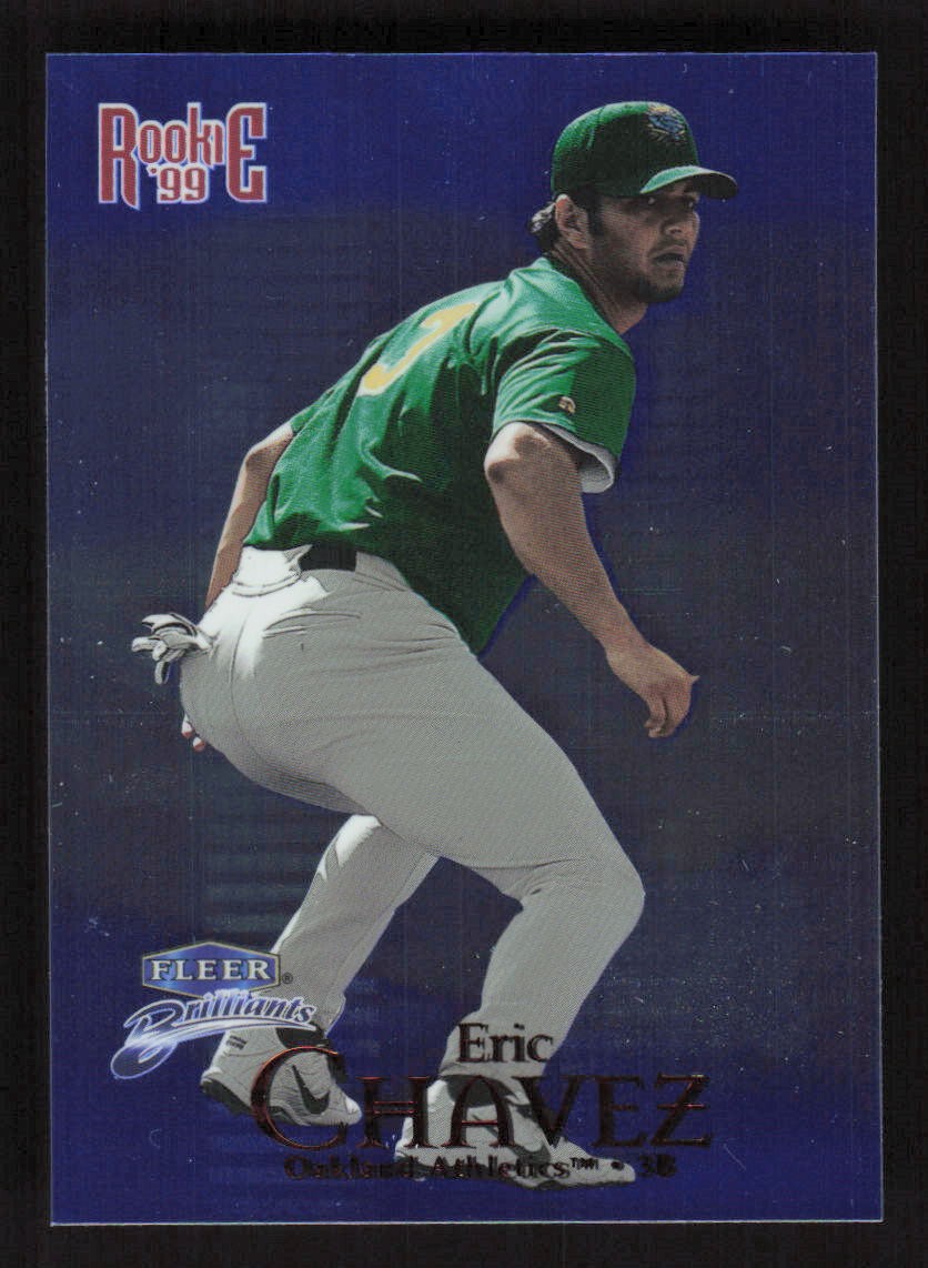 Eric Chavez 1999 Fleer Brilliants Blue #130B Oakland Athletics