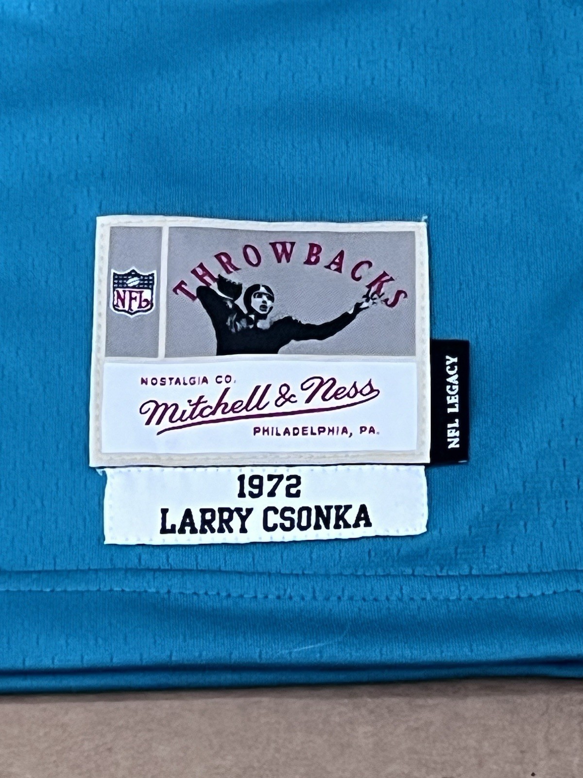 Mitchell & Ness Larry Csonka Miami Dolphins 1972 Vintage Authentic Jersey Small