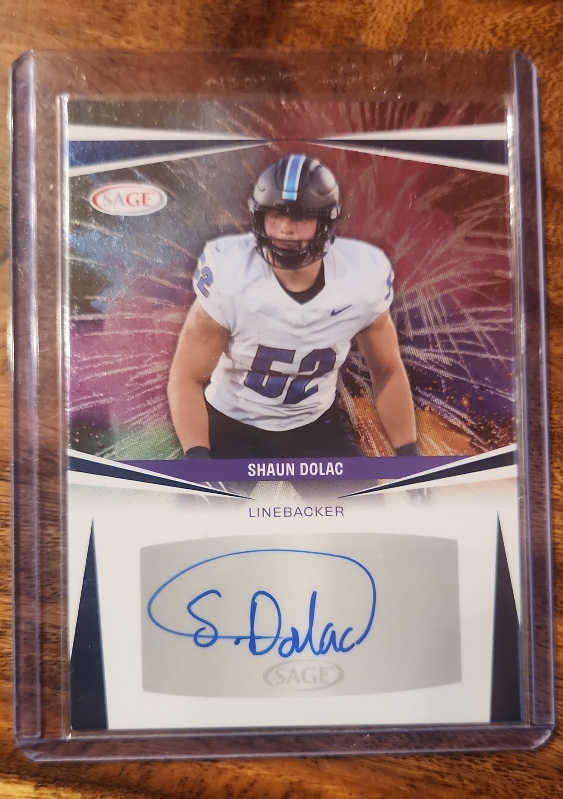 2025 Sage High Series – Autographs Shaun Dolac #A-SD Blue (AU, RC)
