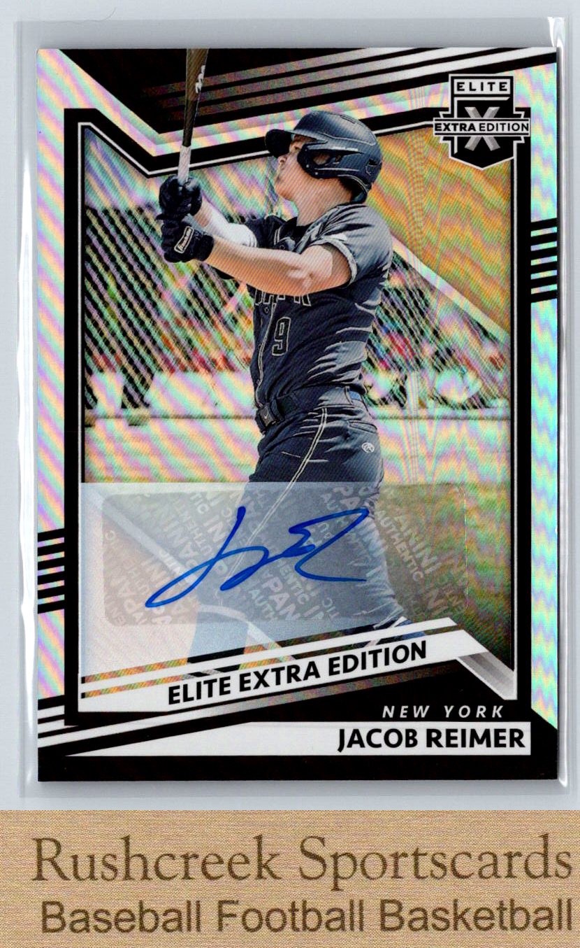 2022 Panini Elite Extra Edition #119 Jacob Reimer Auto Signatures