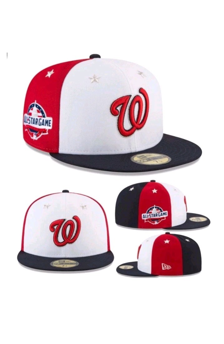 Washington Nationals New Era 2018 All-Star 59FIFTY Fitted Hat 7 1/2 MSRP 40$