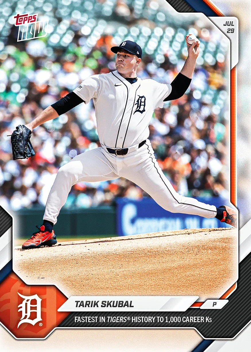 Tarik Skubal 1000 K’S – 2026 MLB Topps NOW® – Card 498 – DETROIT TIGERS PREORDER