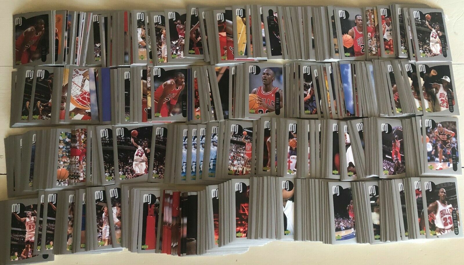 HUGE 150 LOT 1998 UPPER DECK MJ COLLECTION MICHAEL JORDAN STICKER BULLS UD PSA