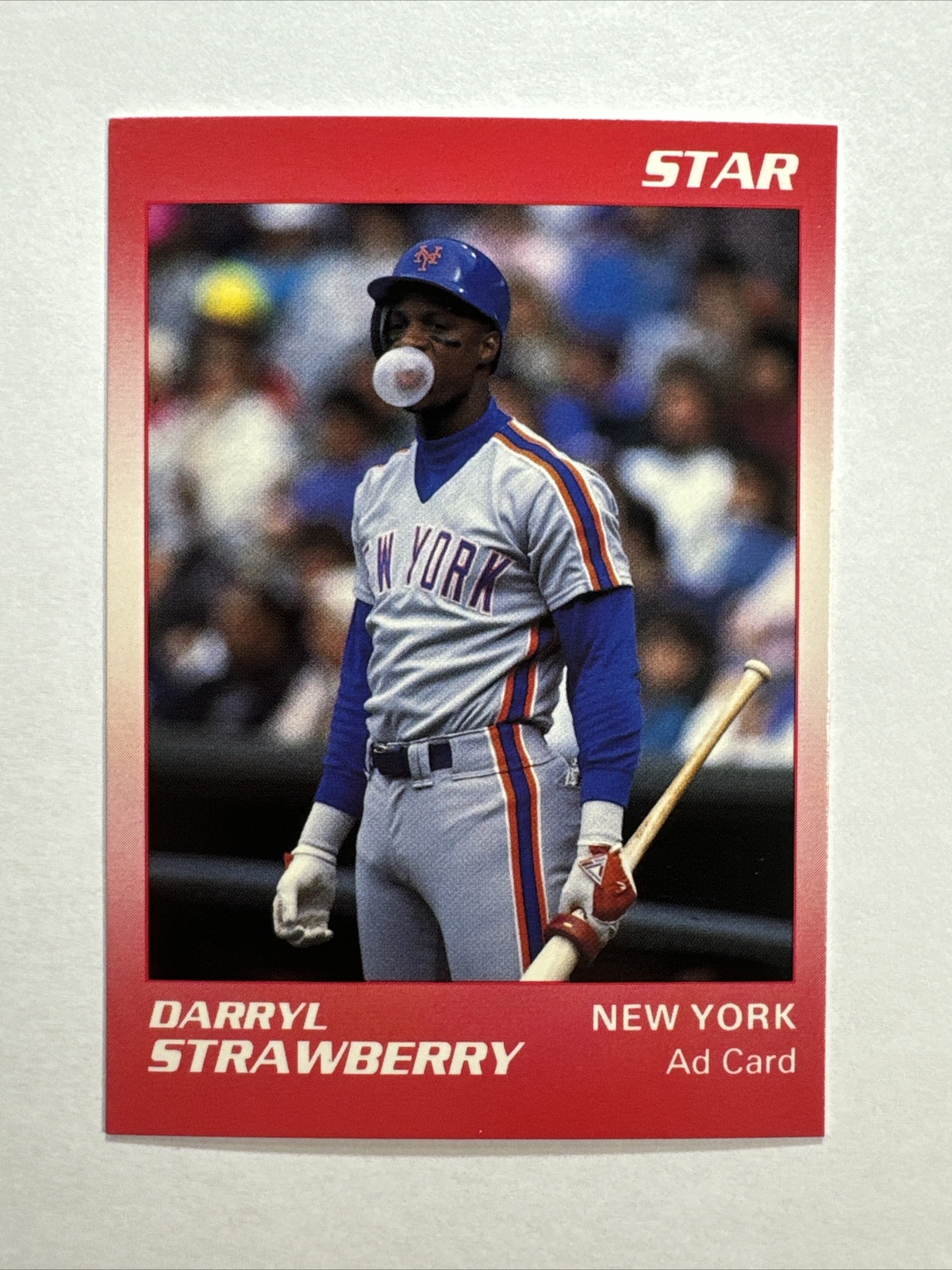 Darryl Strawberry ~ The Star Co. #NNO ~ Ad Card Promo