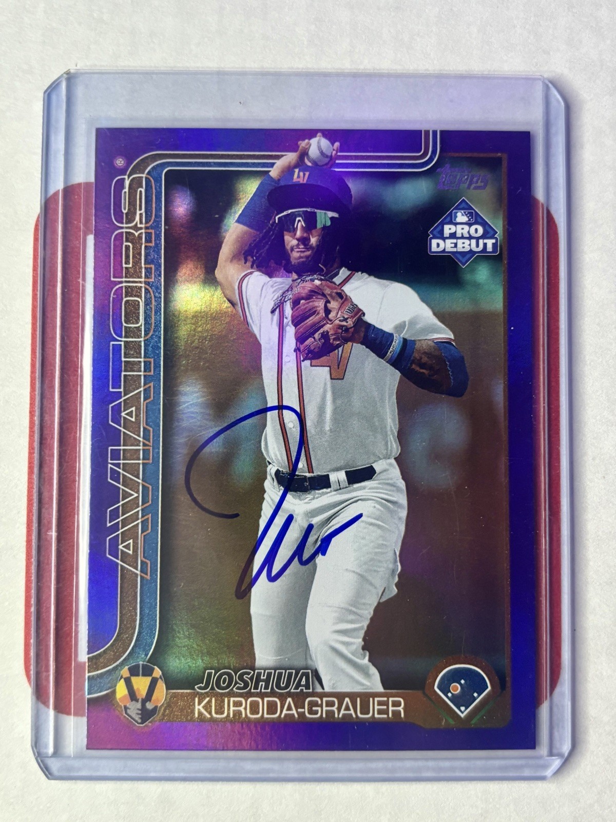 2025 Topps Pro Debut Joshua Kuroda-Grauer Purple Foil /299