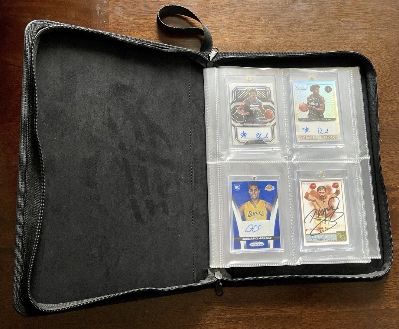 One Touch & Magnetic Hard Case Binder | 4pocket | 24 cards| Sports & Pokemon TCG