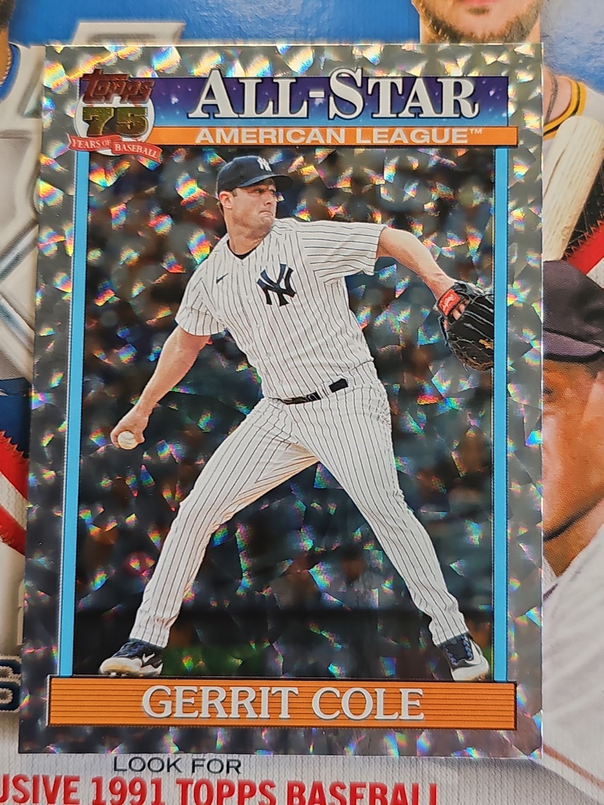 2026 Topps Series 2 GERRIT COLE 1991 Topps All-Stars Crackleboard Foil Yankees ⚓