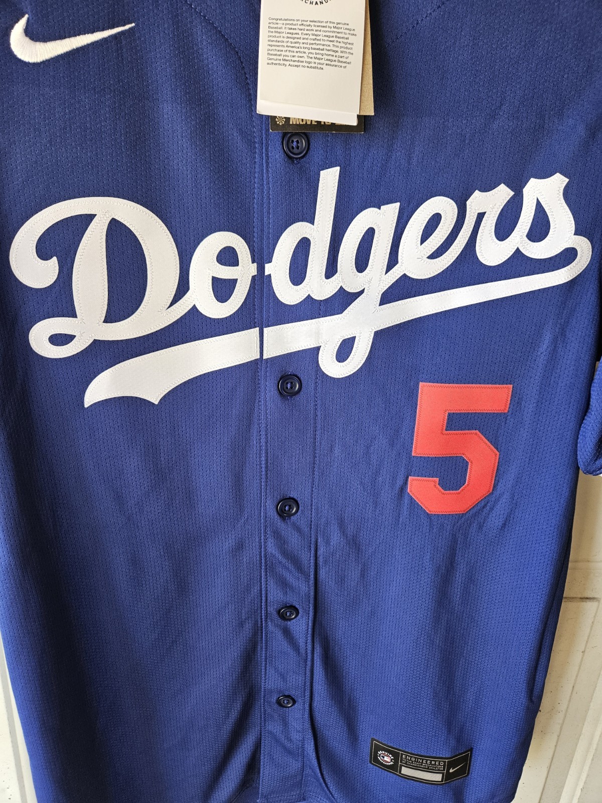 Nike Los Angeles Dodgers Freddie Freeman #5 Alternate Blue Jersey Small $200
