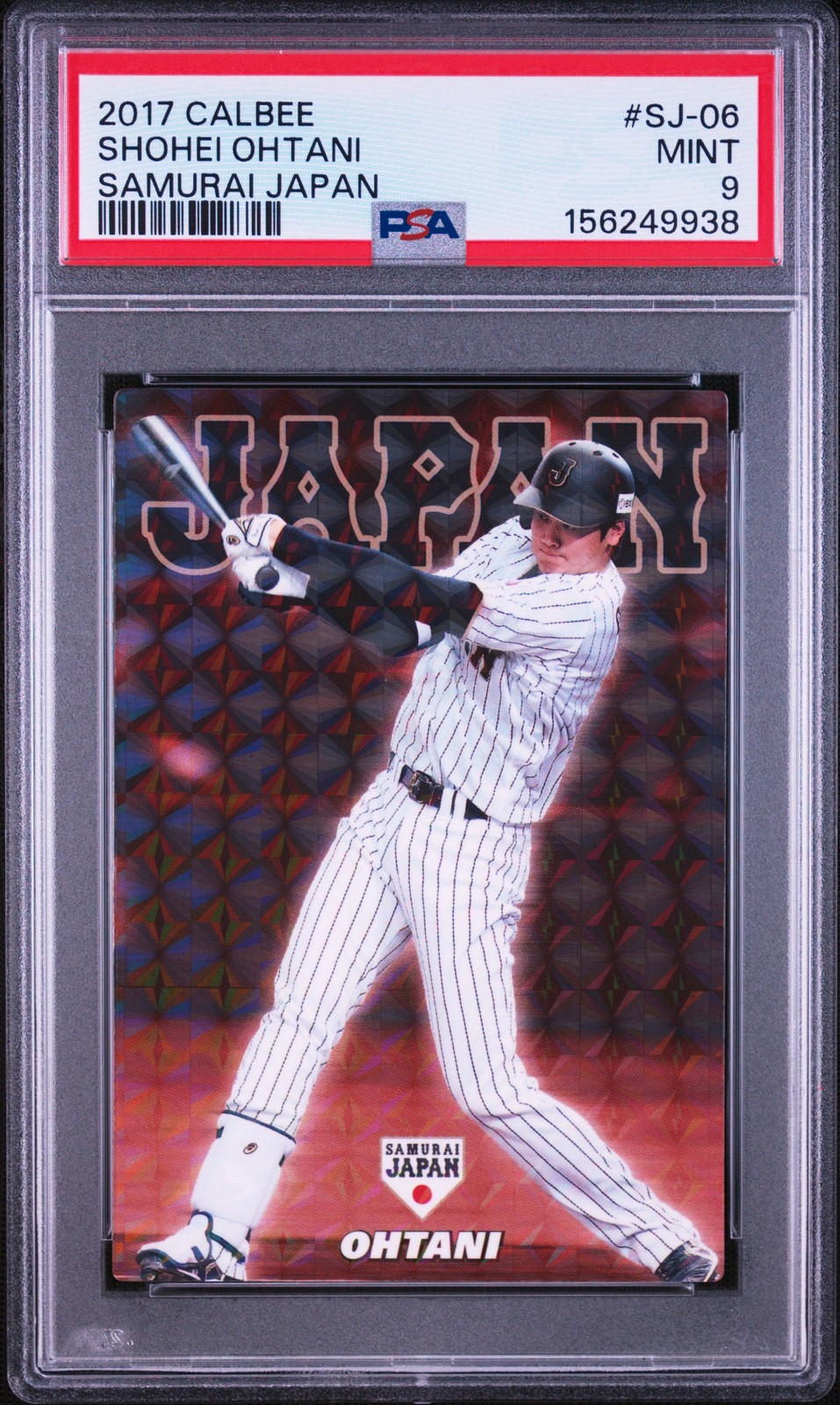 2017 CALBEE SAMURAI JAPAN #SJ-06 SHOHEI OHTANI PSA 9