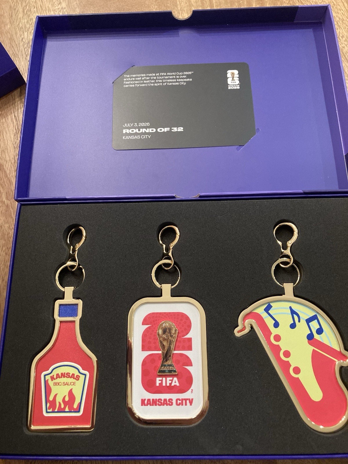 FIFA World Cup 2026 Official Hospitality VIP Gift Columbia vs Ghana Keychains