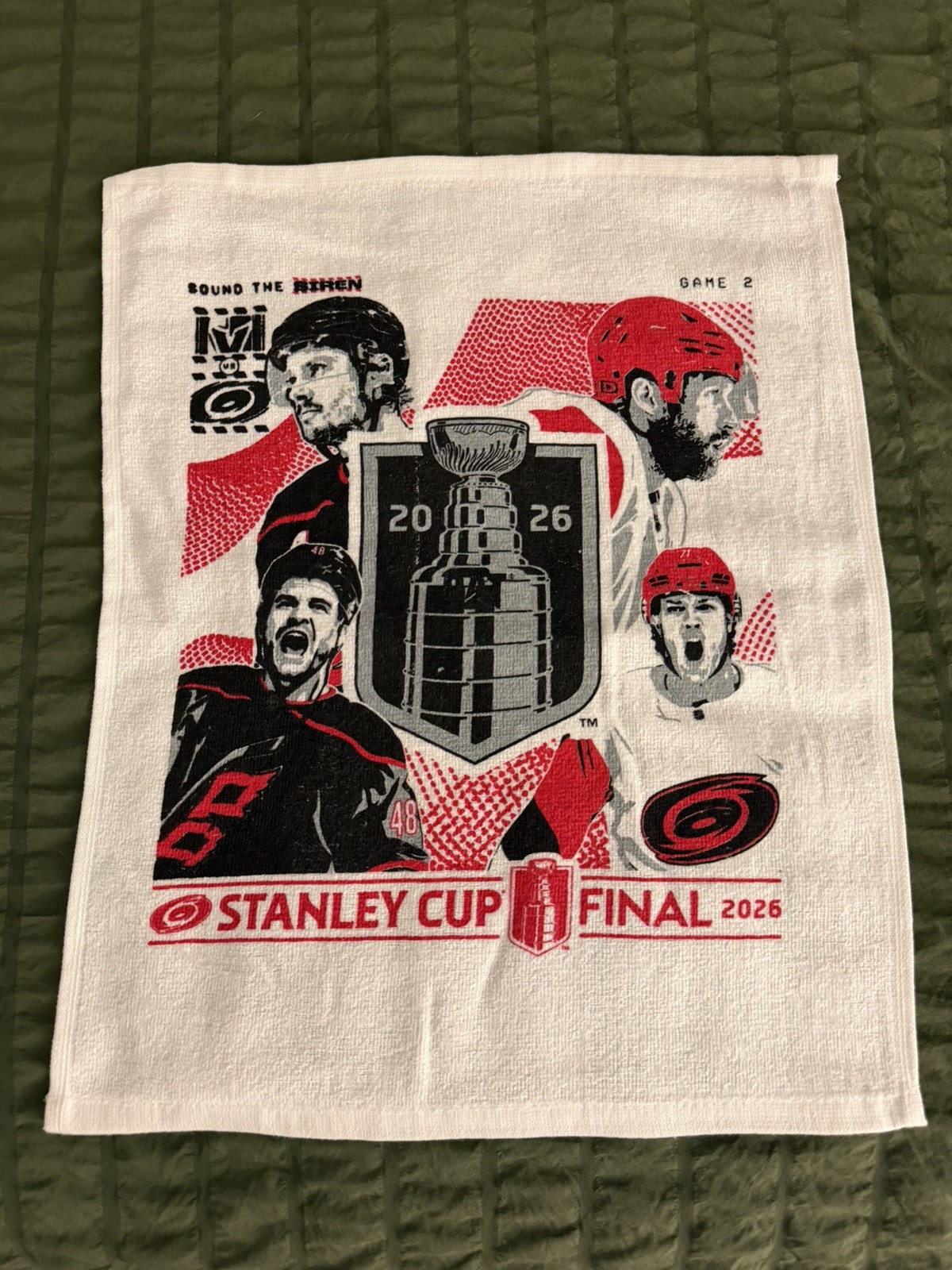 Carolina Hurricanes 2026 Round 4 Game 2 Stanley Cup Rally Towel- New
