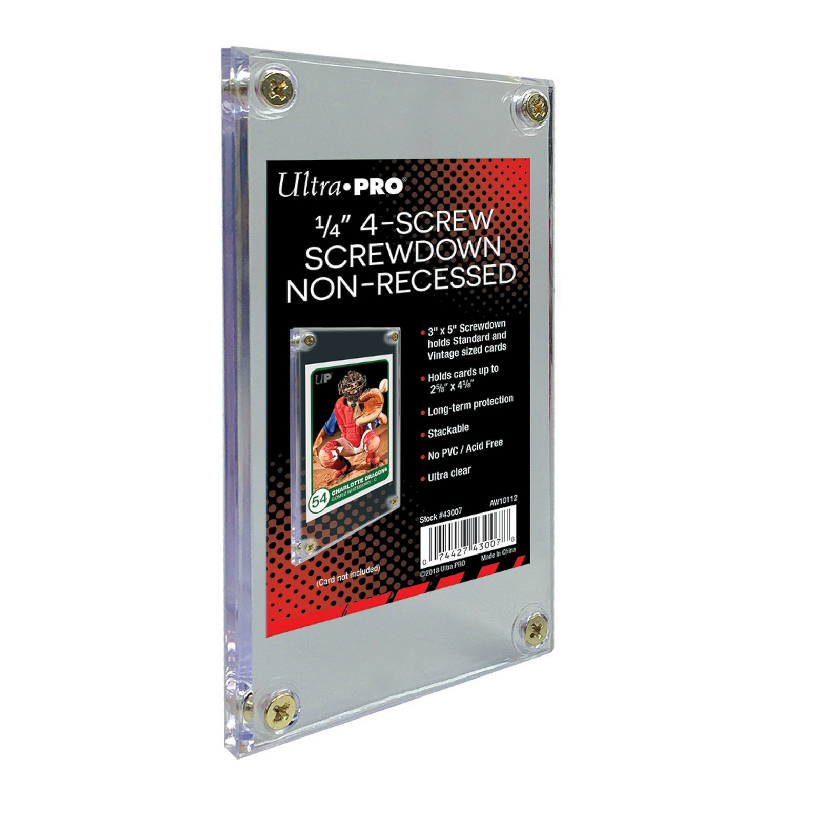 NEW Ultra Pro Screwdown Non-Recessed Card Display Case Sports Gaming MTG 43007