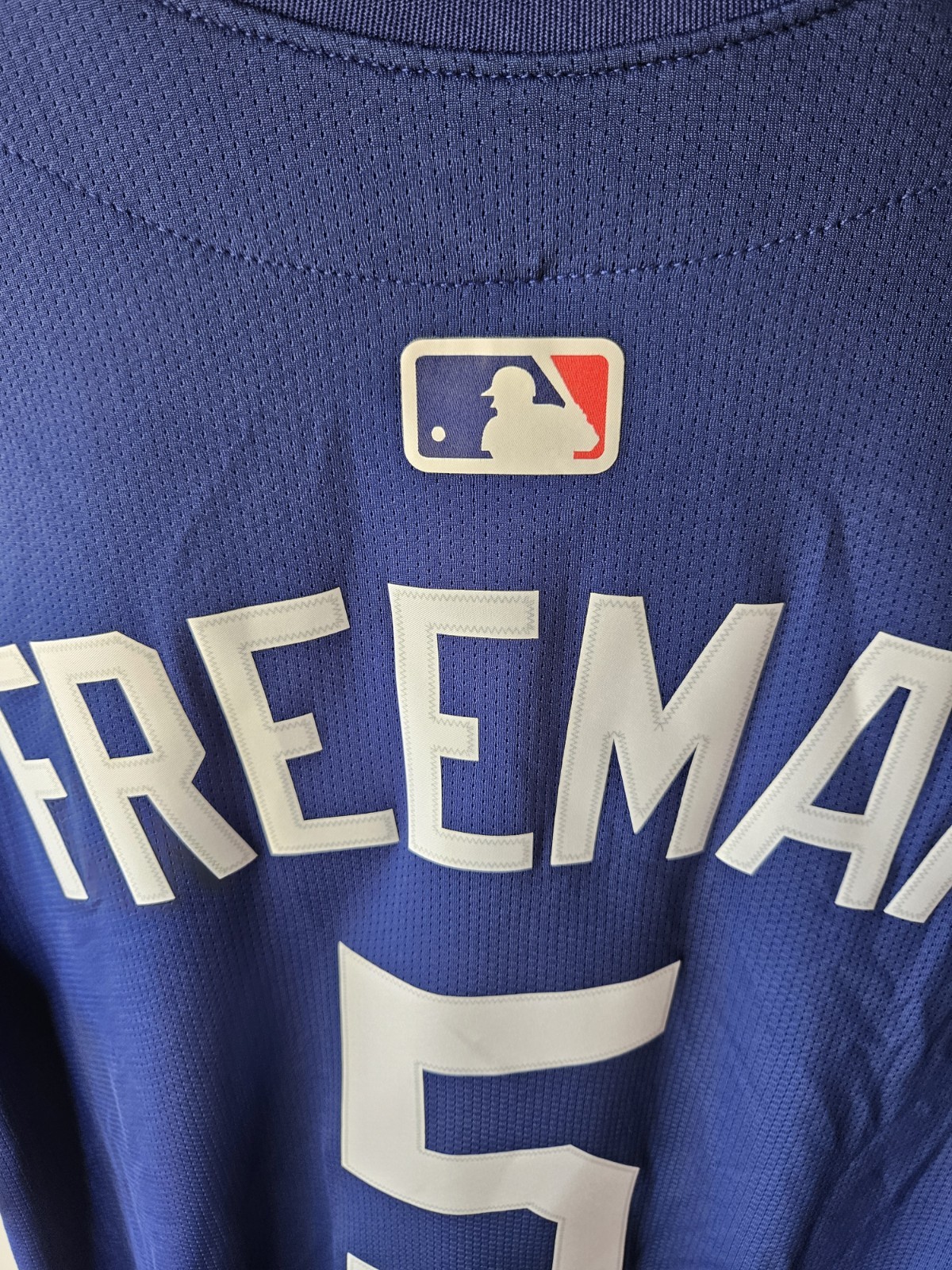 Nike Los Angeles Dodgers Freddie Freeman #5 Alternate Blue Jersey Small $200