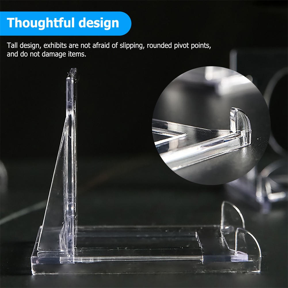5-20x Mini Clear Adjustable Acrylic Easel Display Stand Holder For Trading Card