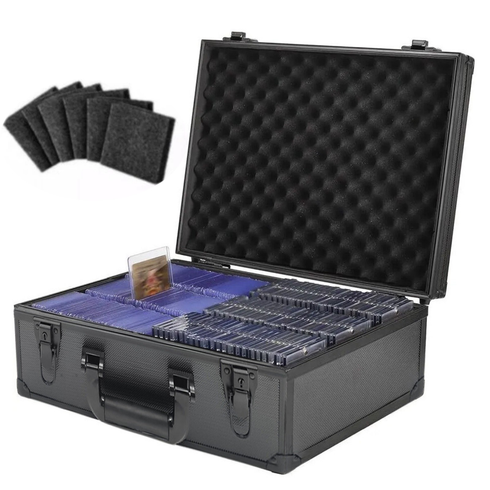 For Toploader Hard Case For 3″ x 4″ 35pt Sports Cards Storage Boxes Holds 600+