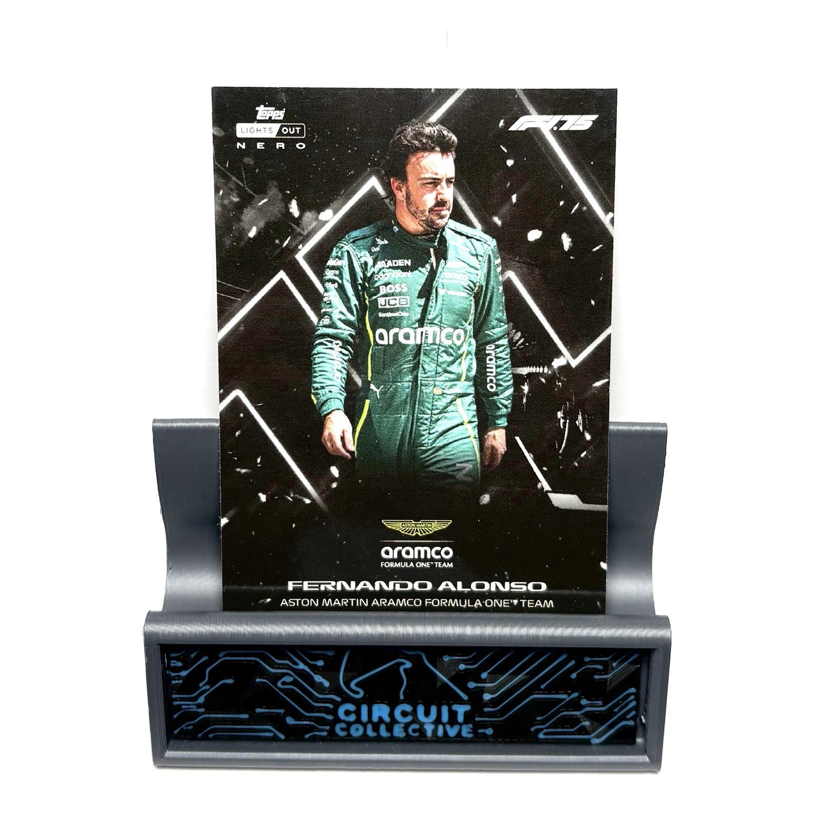 Topps Lights Out 2025 Formula 1 F1 Fernando Alonso Nero Base Card