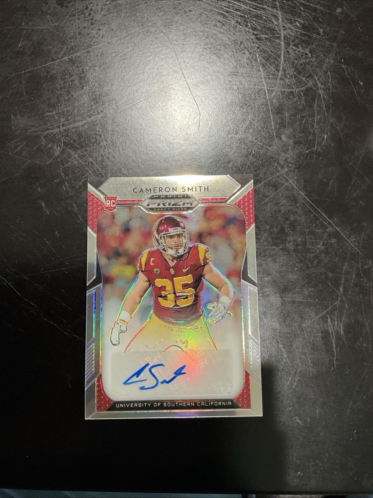 Cameron Smith 2019 Prizm Draft Silver Auto #178 USC Vikings RC Free Shipping