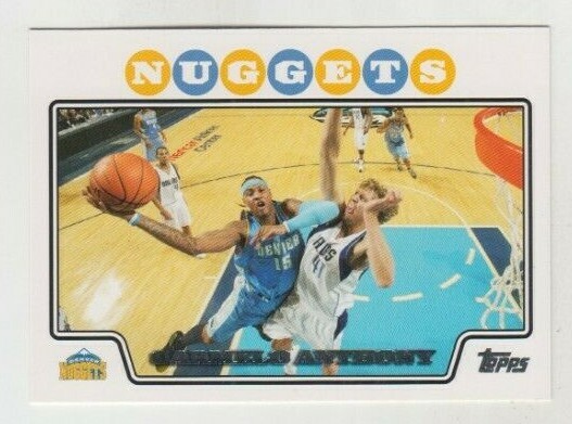 Carmelo Anthony 2008-09 TOPPS CARD #15 DENVER NUGGETS