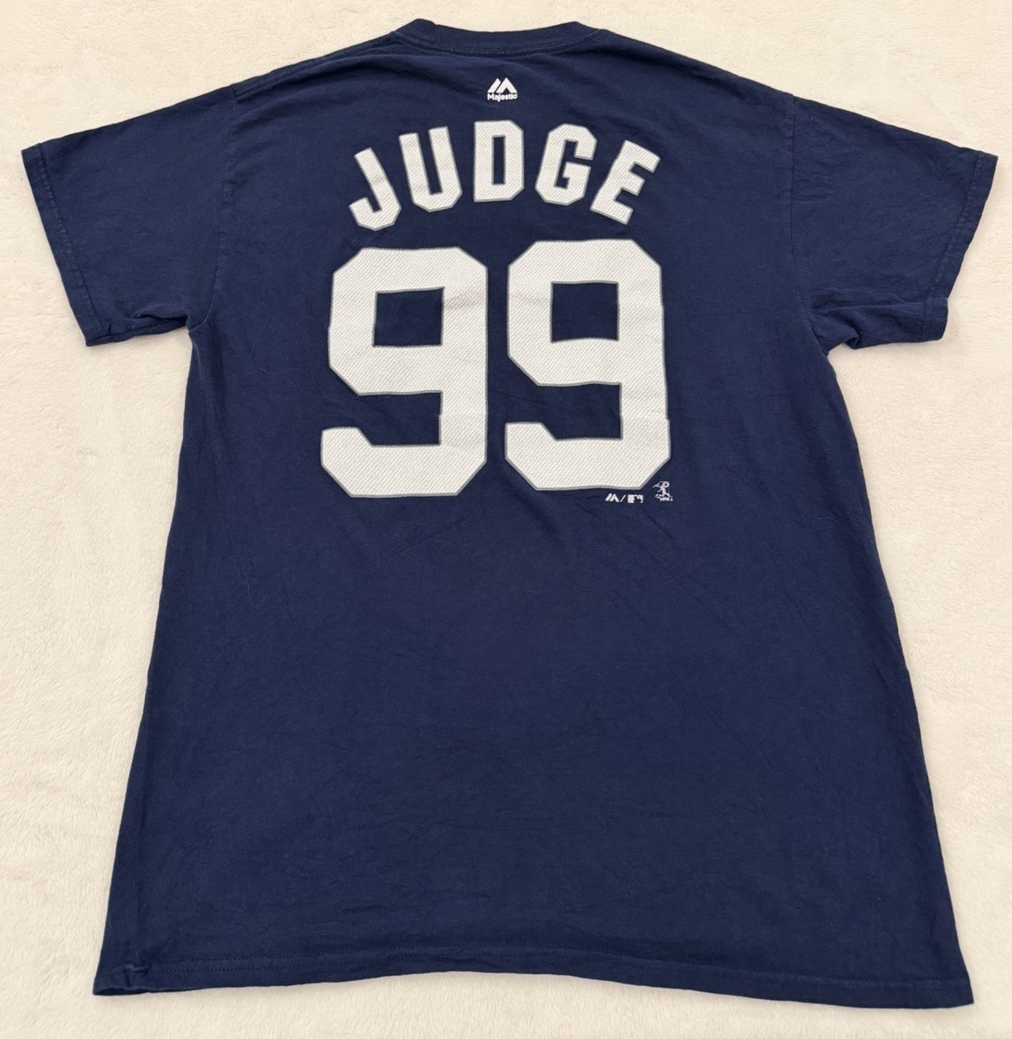 Majestic New York Yankees T-Shirt Size Medium Aaron Judge #99 MLBPA 100% Cotton