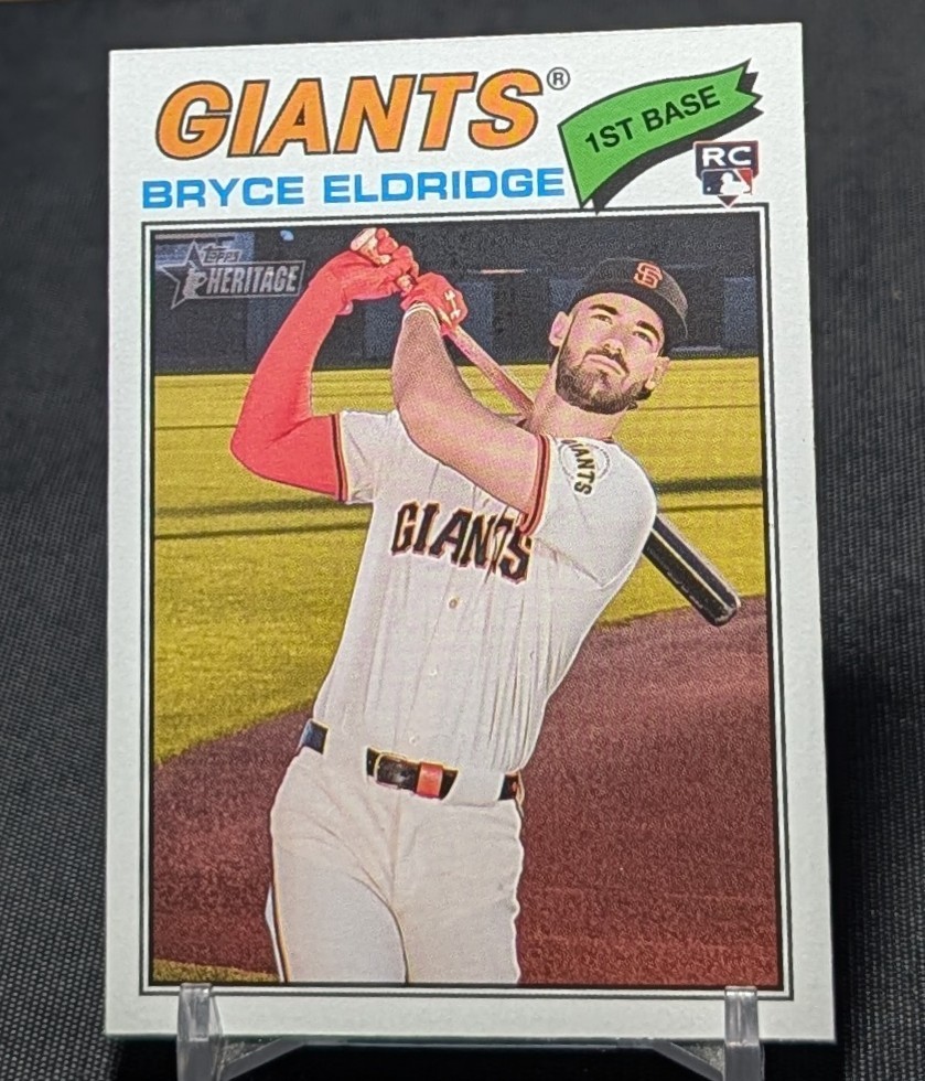 Bryce Eldridge Rookie 2026 Topps Heritage Baseball Card 310 San Francisco Giants