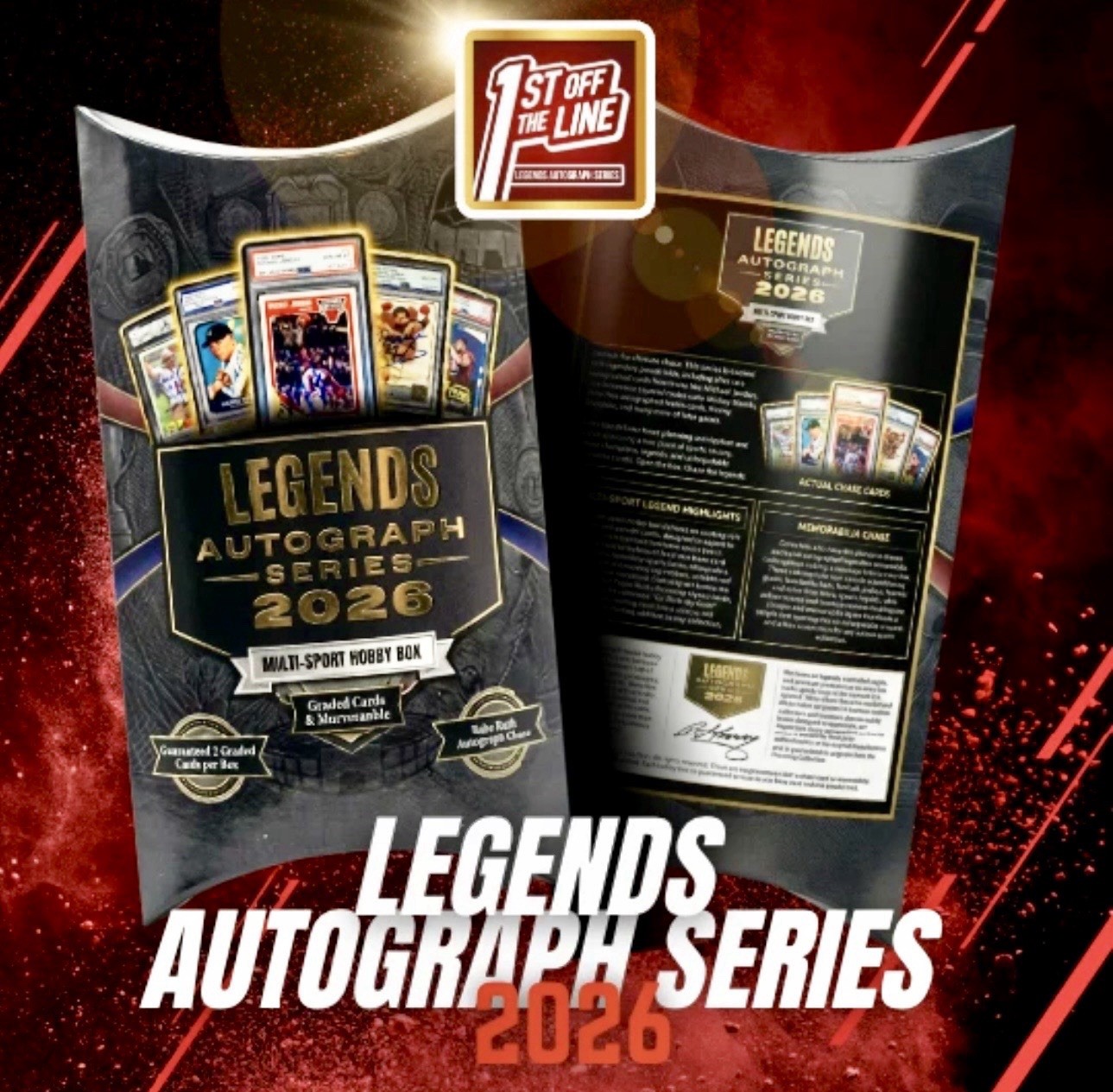 🔥 2026 Legends Autograph Series FOTL Hobby Box, Jordan, Montana, Lebron, Mantle