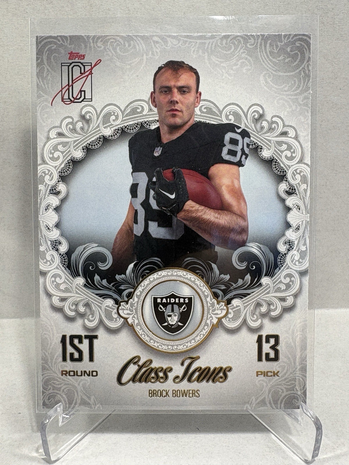 Topps Signature 2025 Brock Bowers Las Vegas Raiders Class Icons Insert