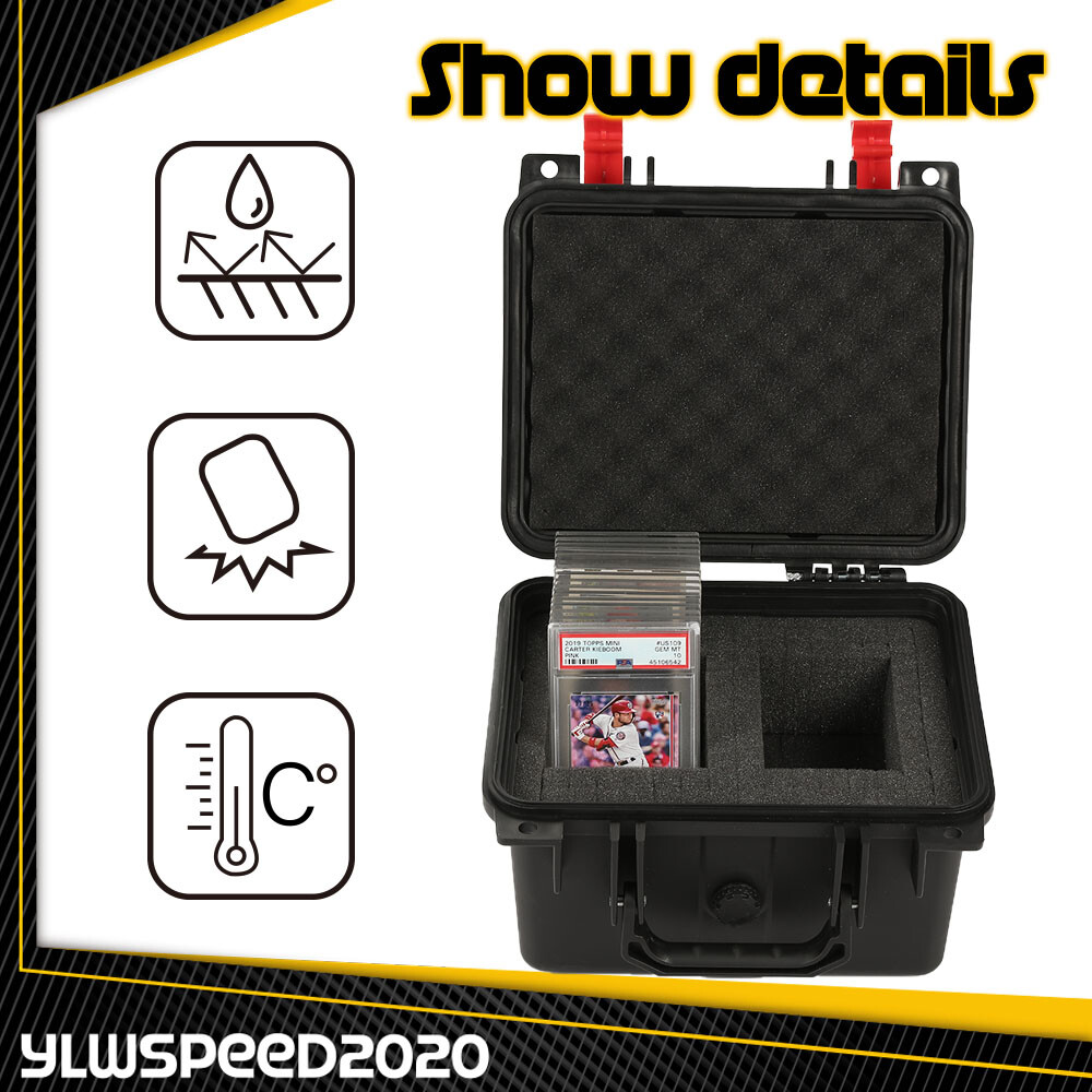 Graded Card Storage Case Box Waterproof Protector Deep For Sport Trading Cards