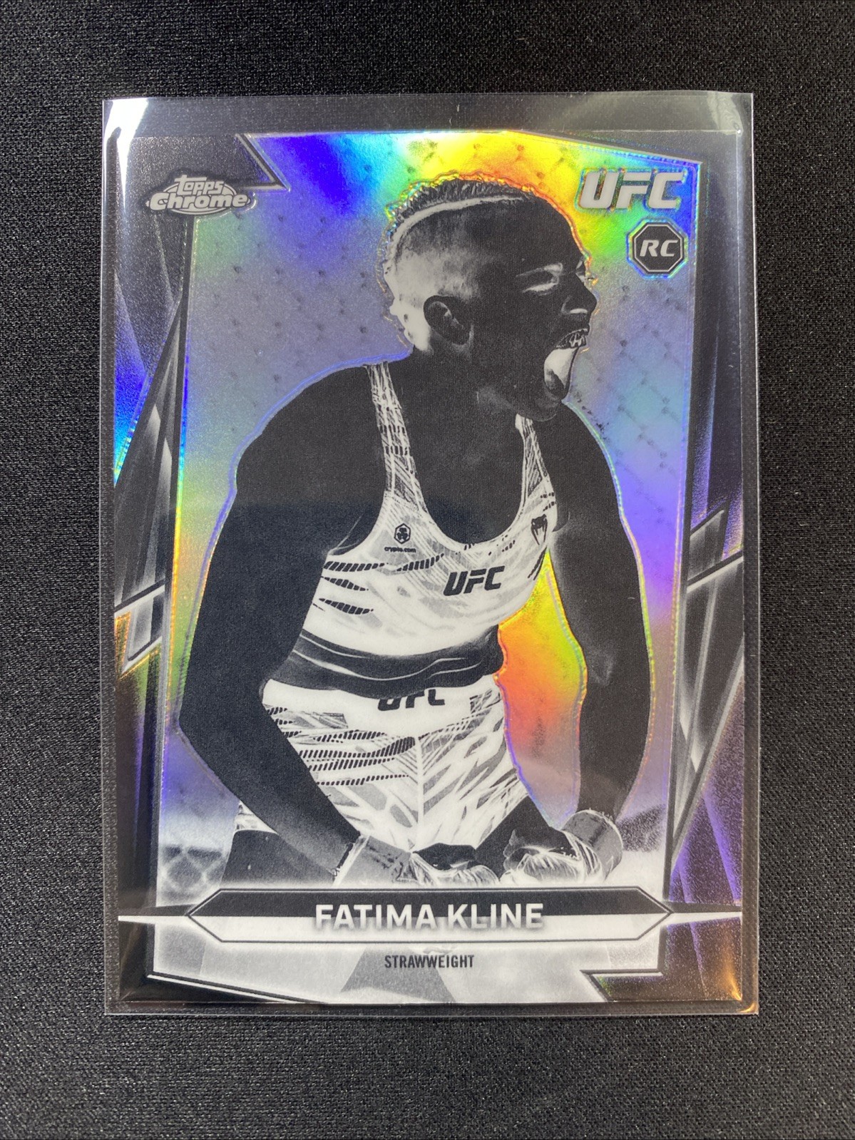 2026 Topps Chrome UFC Fatima Kline Negative Refractor Rookie (RC) SSP