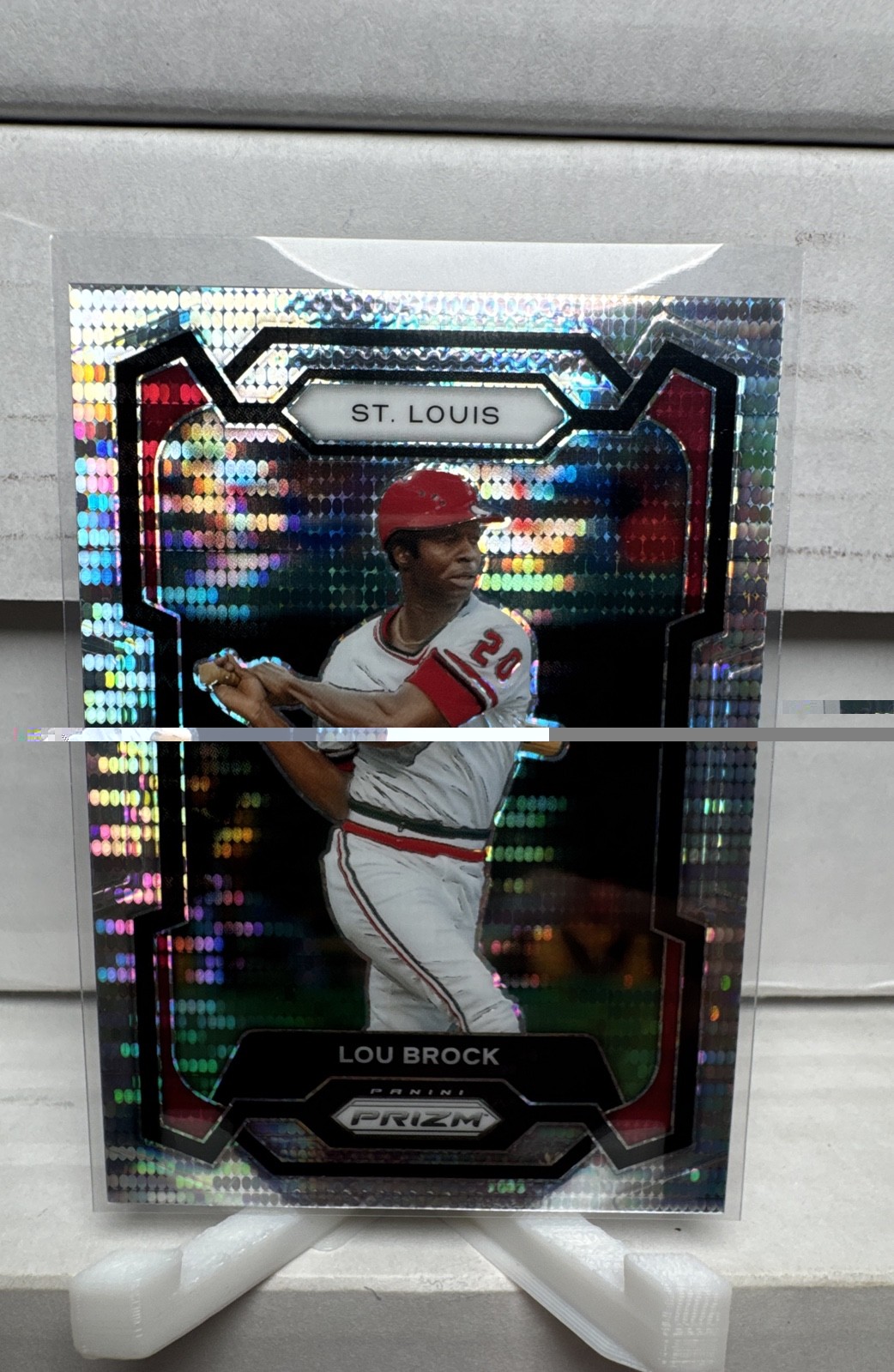 2024 Panini Prizm – Lou Brock #280 Pulsar Prizm /499