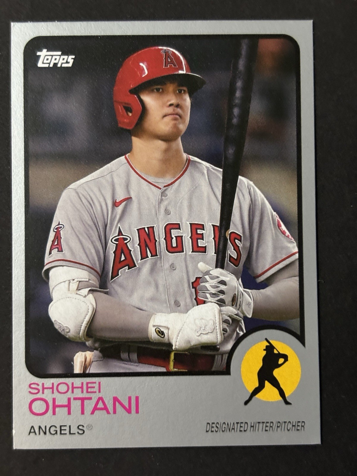 2021 Topps Archives – 1973 Topps Shohei Ohtani #130 Gray 73 /99 ANGELS !