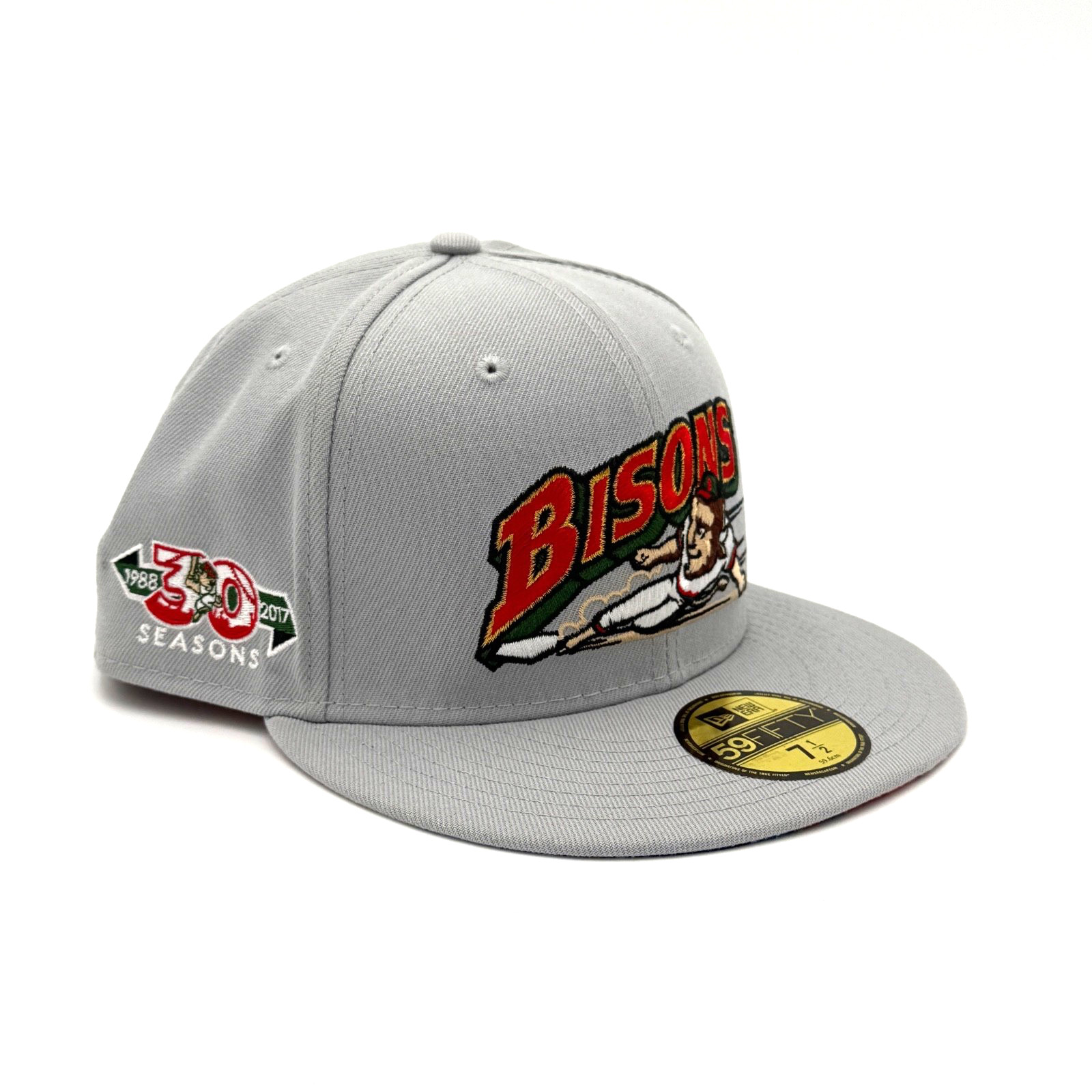 Buffalo Bisons New Era 59FIFTY 30 Seasons Pro Image Fitted Hat Size 7 1/2