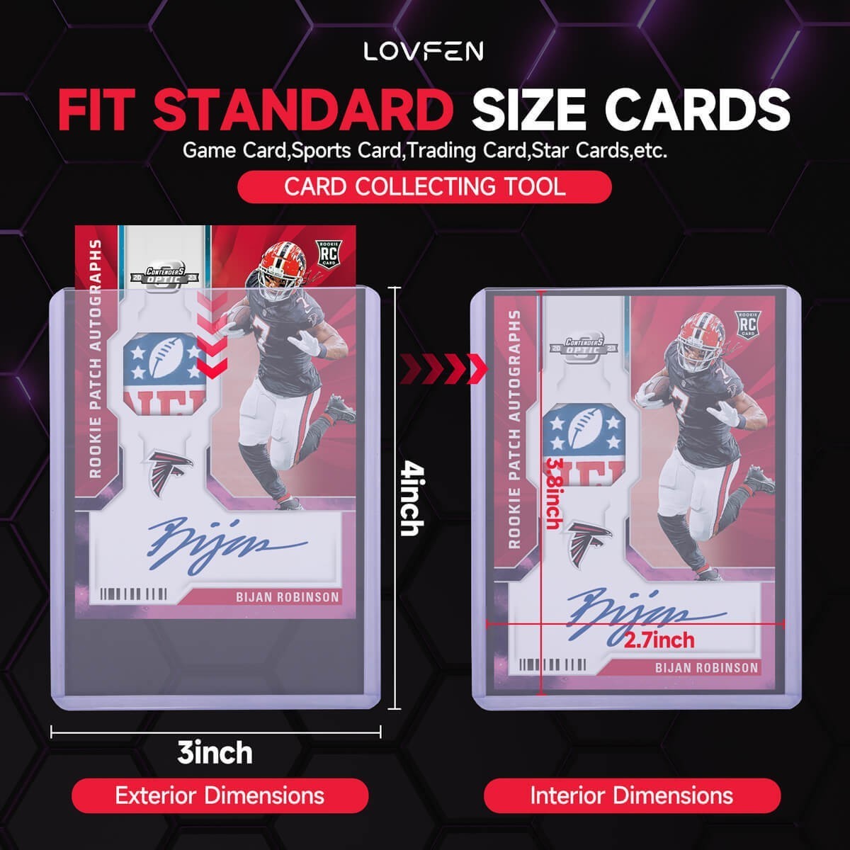 1000CT Standard 3″x4″ Toploaders For 35pt Sports Trading Cards Holder 40*25Pack