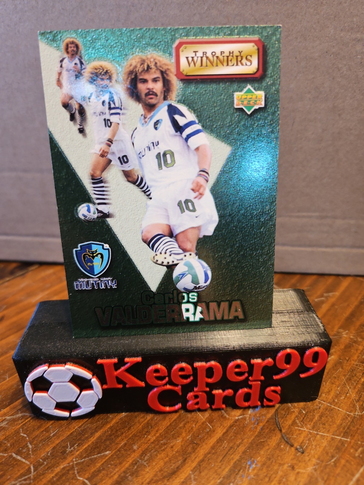 1997 Upper Deck Bandai MLS – Trophy Winners Carlos Valderrama #TW 6 (RC)