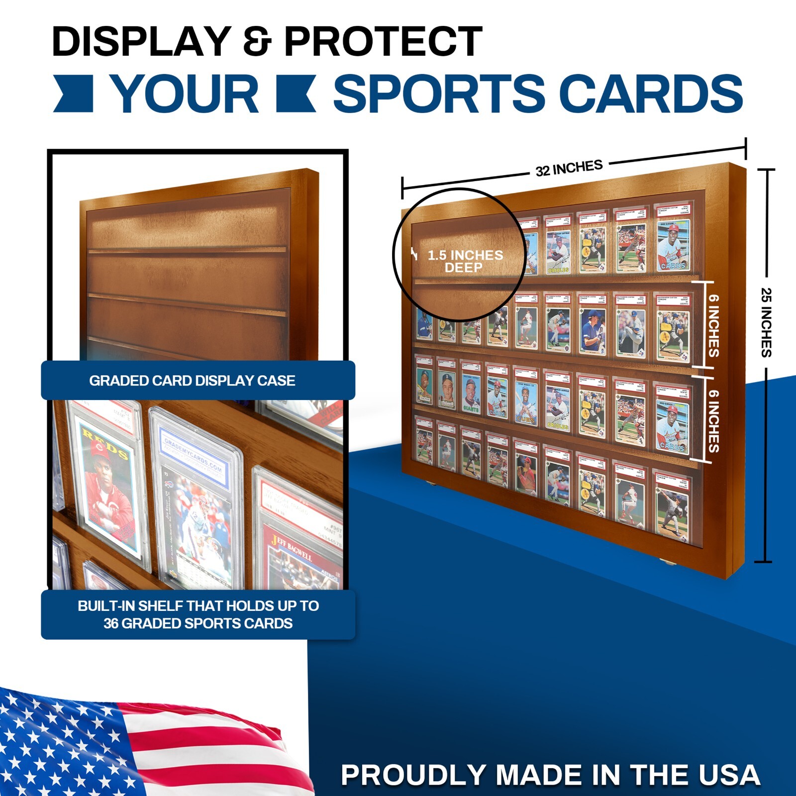 PSA Card Display Case Horizontal Holds 36 / PSA / SGC / BCCG / BGS