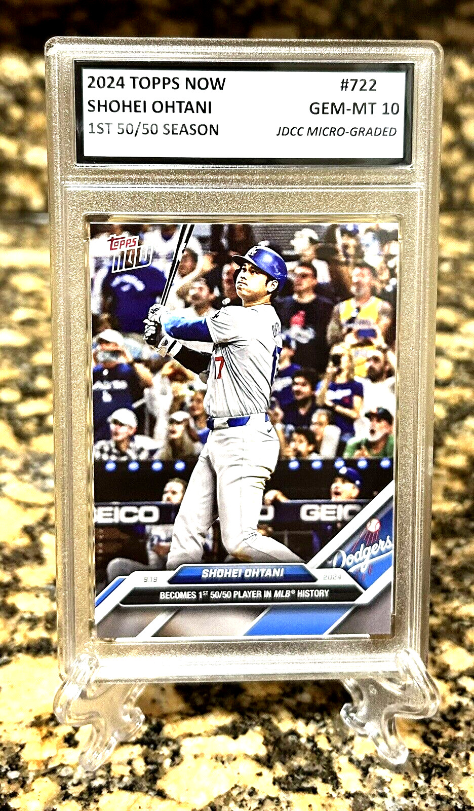 2 OHTANI & FREEMAN 2024 TOPPS NOW Walk-Off Slam GRADED GEM-MT 10 #722 & #866 Lot